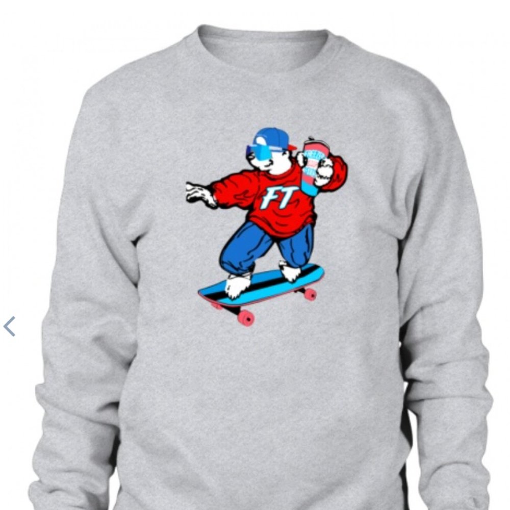 SWEATSHIRT UNISEX - FREEZER TARPS 222 STORE BEAR TARP SHIRT
